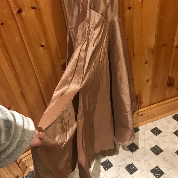 Black and gold/tan prom dress Le Château - Picture 6 of 7